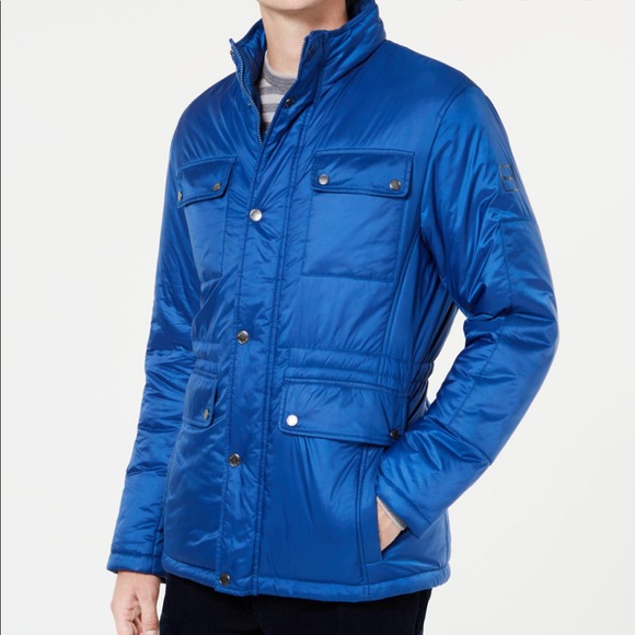 Michael Kors Other - Michael Kors Marine Blue High Collar Padded Jacket